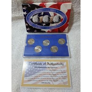 2002 Philadelphia Mint Edition State Quarter Collection Brilliant Uncirculated